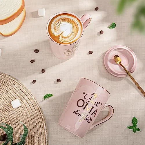 Rosa Tasse „Beste Oma der Welt“ als Geburtstagsgeschenk – Bild 3