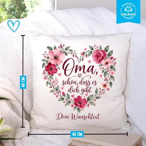Personalisierbares Kissen für Oma – Geschenk von Enkeln – Bild 3