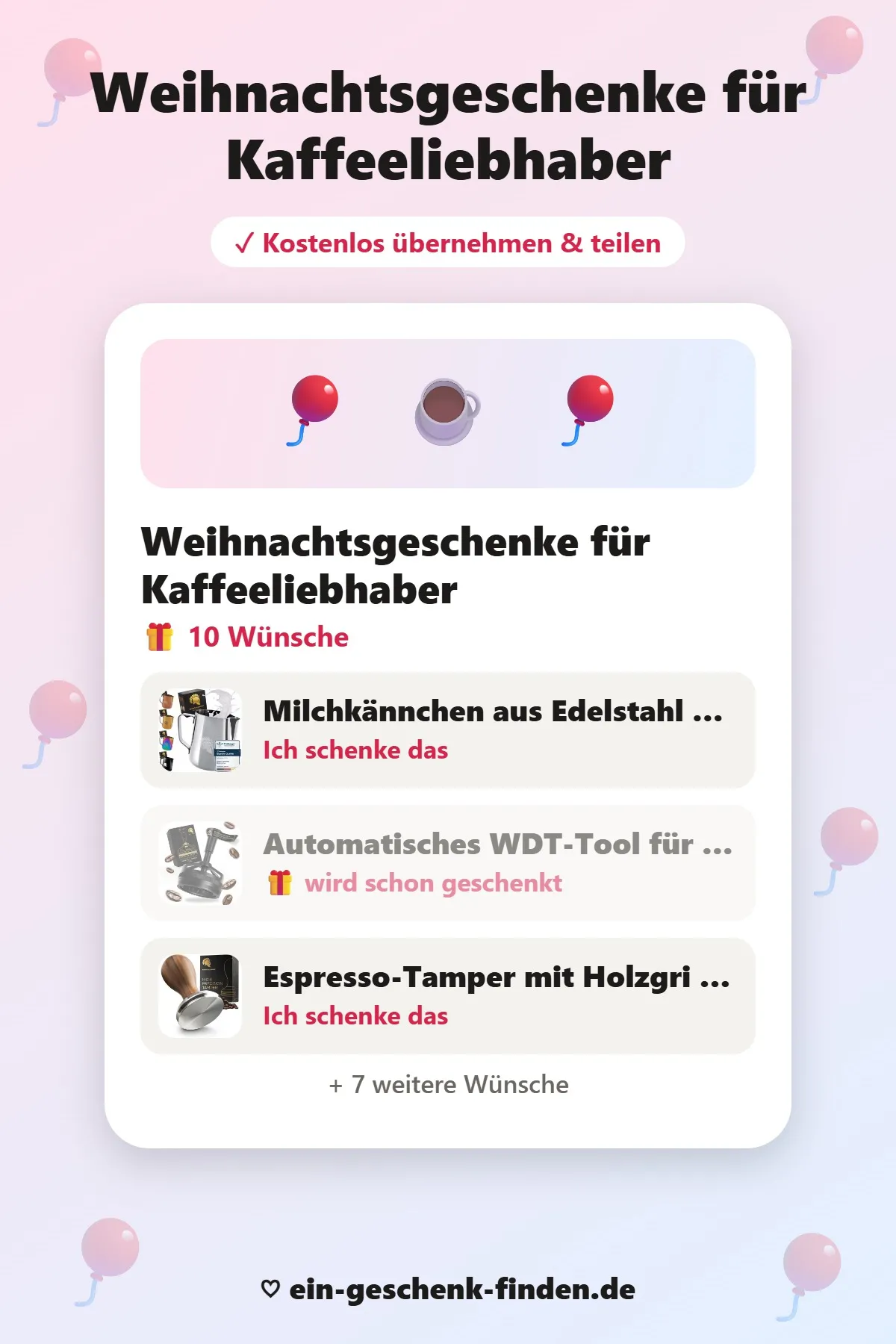 Geschenke für Kaffeeliebhaber: 10 Ideen zu Weihnachten & Geburtstag