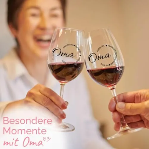 Weinglas mit Gravur für Oma – Geschenk zum Geburtstag – Bild 3