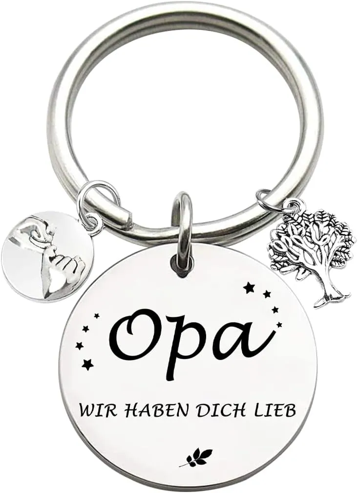 Schlüsselanhänger „Bester Opa“ – kleines Geschenk vom Enkel