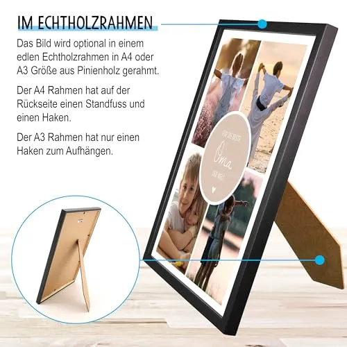 Personalisiertes Fotobild für Oma – Geschenk zum Geburtstag – Bild 3