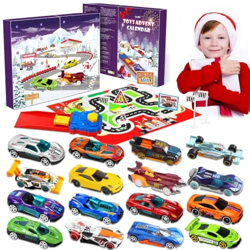 Auto-Adventskalender für Kinder mit Spielteppich – Bild 2