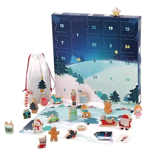 Tast-Adventskalender aus Holz für Kinder ab 2 Jahren – Bild 2
