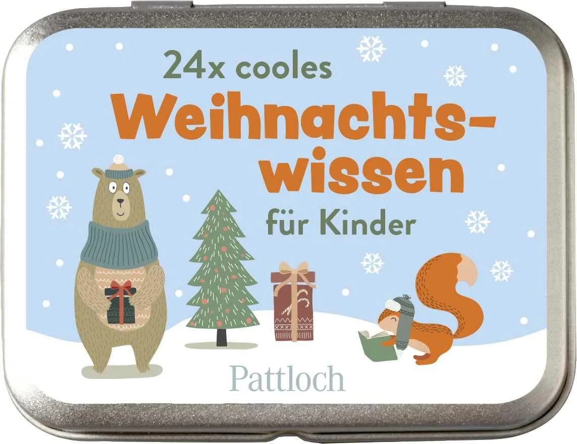Wissens-Adventskalender für Kinder ab 6 in der Metalldose