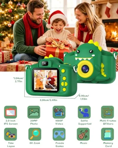 Kinderkamera mit Silikonhülle – Geschenk für Kleine – Bild 3