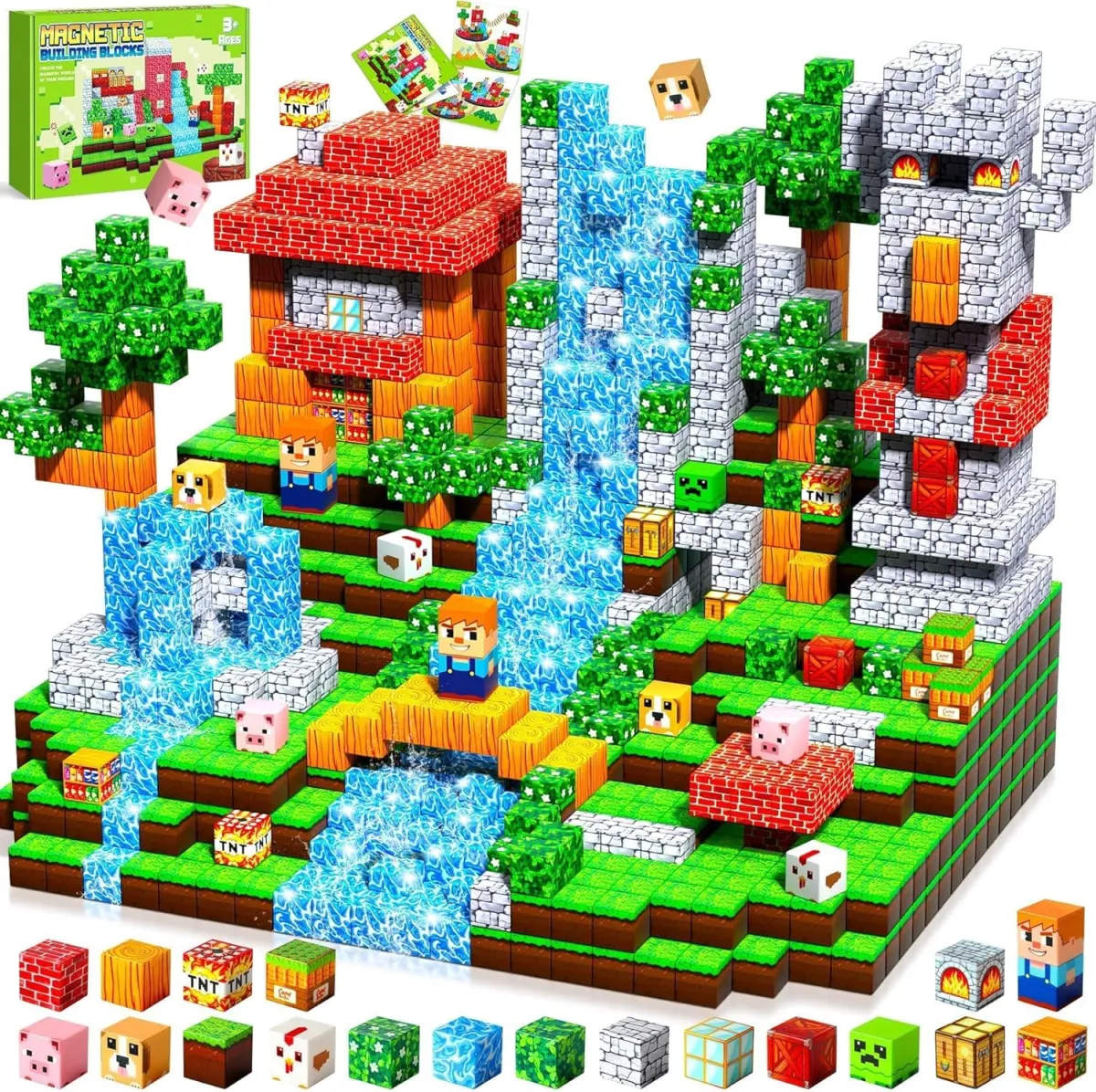 Magnetische Bausteine für Kinder – Geschenk ab 3 Jahren