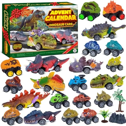 Dino-Auto-Adventskalender für Jungen ab 3 Jahren – Bild 2