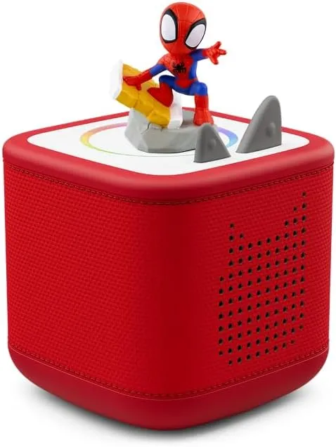 Toniebox 2 in Rot mit Spidey-Figur für Kinder