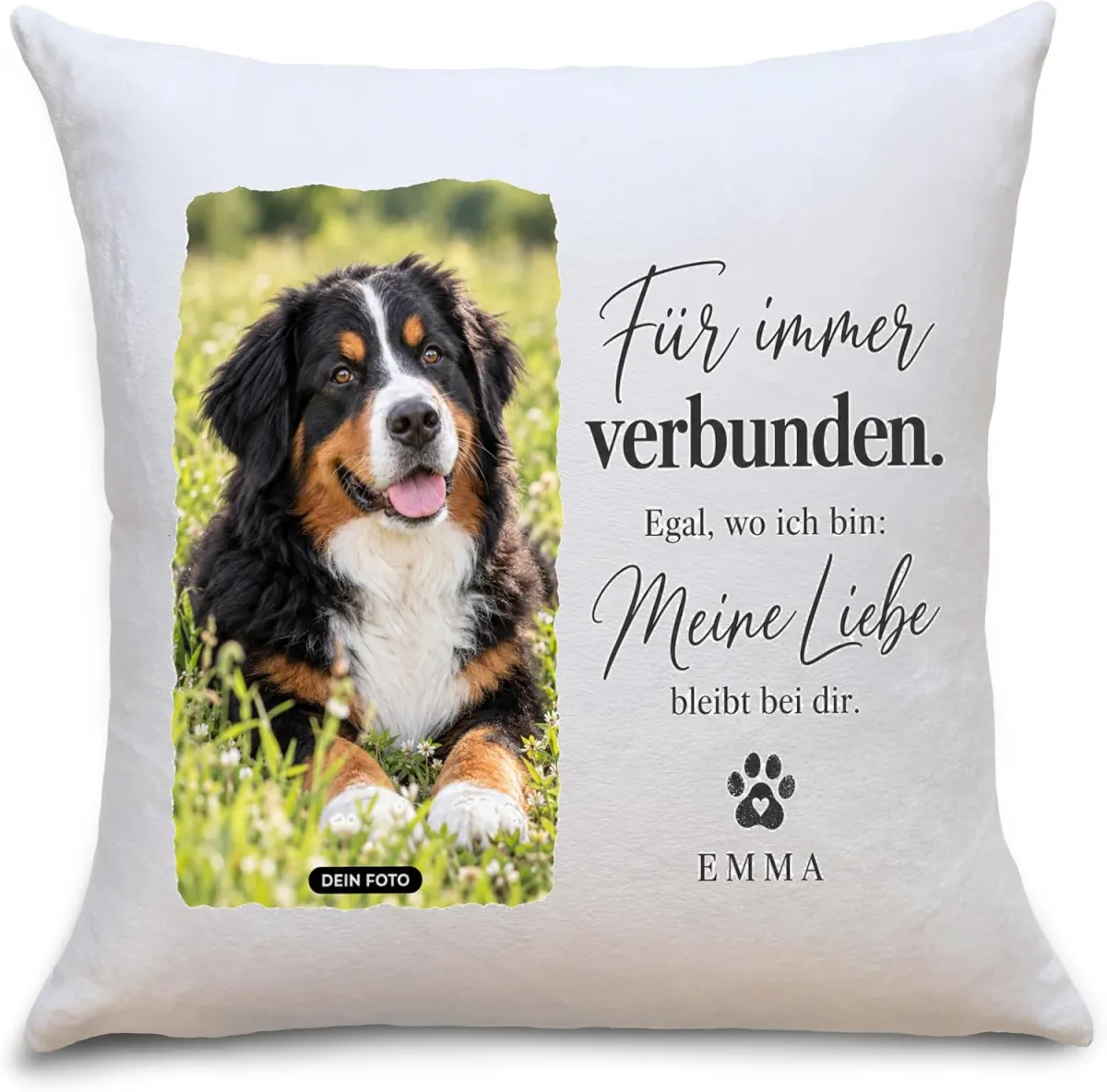 Personalisiertes Hundekissen als Erinnerung und Trostgeschenk