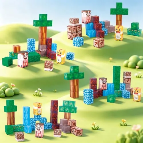 Magnetbausteine mit Dinos – Reiseset für Kinder ab 3 – Bild 3