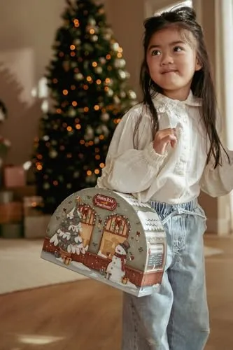 Holz-Adventskalender Weihnachtsbahnhof für Kleinkinder – Bild 3