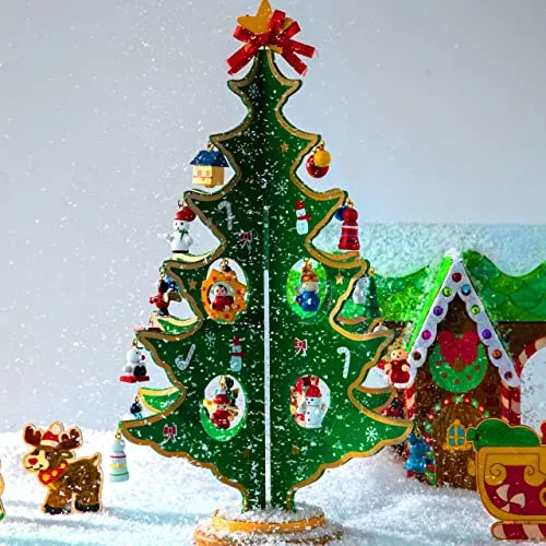 Bastel-Adventskalender mit Holzbaum für Kinder – Bild 3