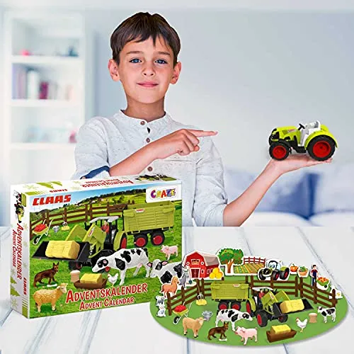Bauernhof-Adventskalender mit Traktor für Kinder ab 3 – Bild 3