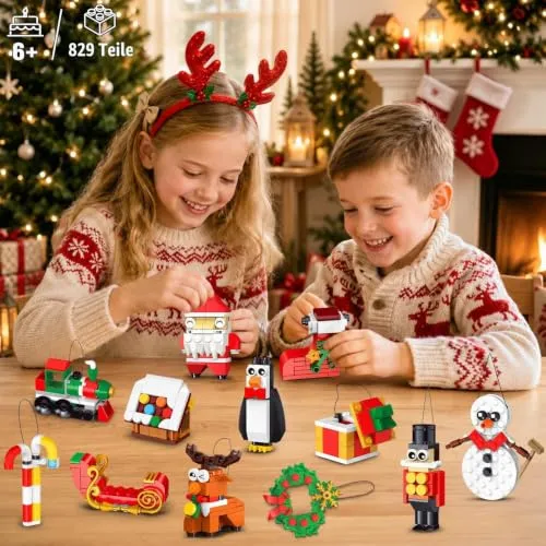 Bausatz-Adventskalender mit 24 Weihnachtsornamenten – Bild 3