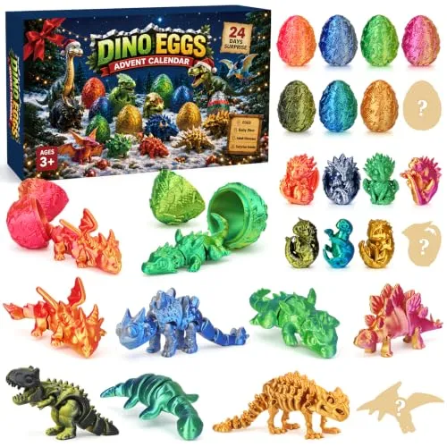 Dino-Adventskalender mit 24 Eiern für Kinder ab 3 – Bild 2