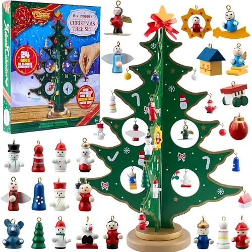 Bastel-Adventskalender mit Holzbaum für Kinder – Bild 2