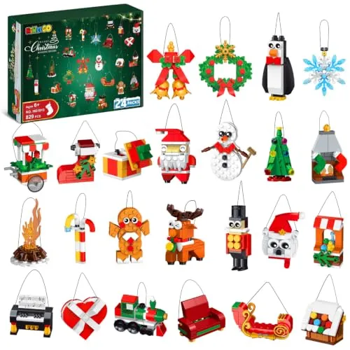 Bausatz-Adventskalender mit 24 Weihnachtsornamenten – Bild 2