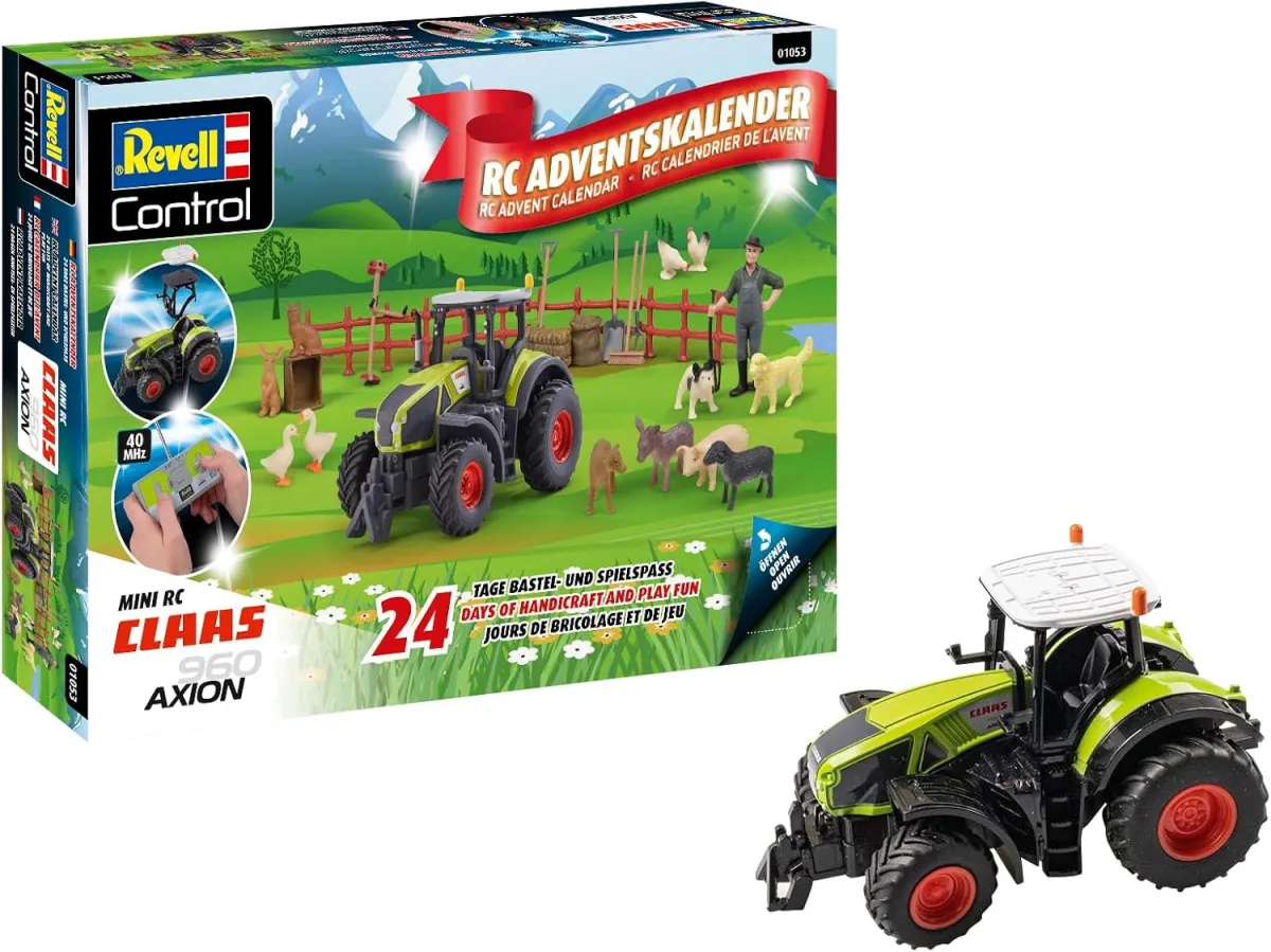 Traktor-Adventskalender zum Bauen mit Fernsteuerung