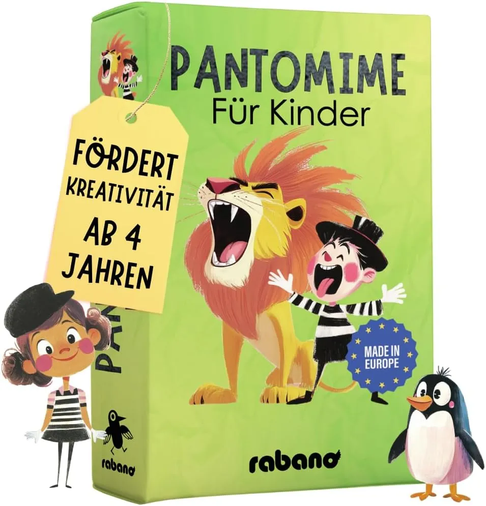 Pantomime-Spiel für Kinder ab 4 – Geschenk zum Geburtstag