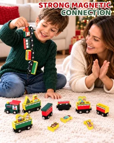 Holzzug-Adventskalender für Kinder mit Tieren – Bild 3