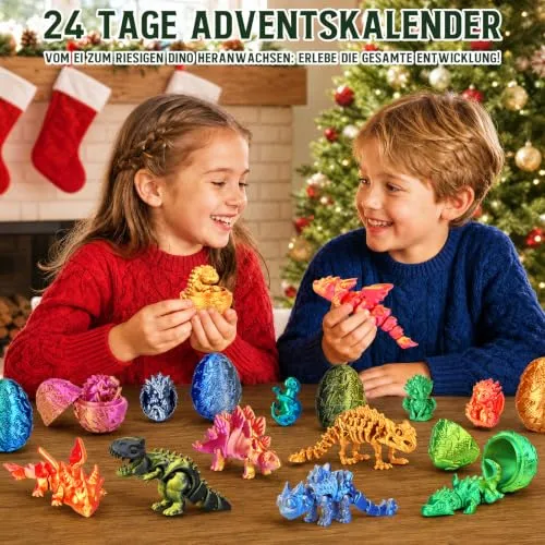 Dino-Adventskalender mit 24 Eiern für Kinder ab 3 – Bild 3