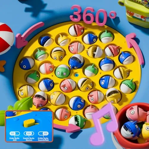Magnetisches Angelspiel für Kinder ab 3 – Spiel für bis zu 8 – Bild 3