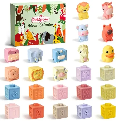 Baby-Adventskalender mit Stapelbausteinen ab 3 Monaten – Bild 2