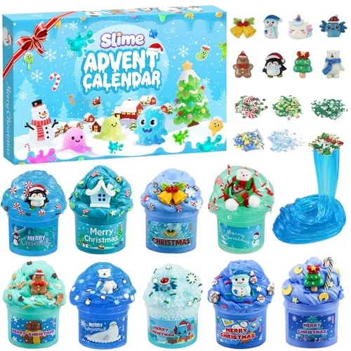 Schleim-Adventskalender für Kinder – 24 Tage Knetspaß – Bild 2