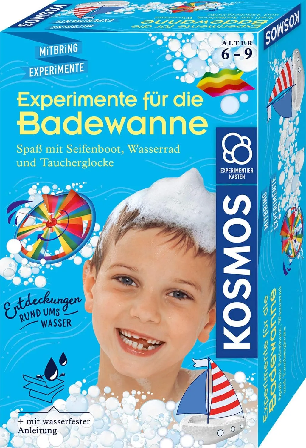 Experimentierkasten für die Badewanne – für neugierige Kinder