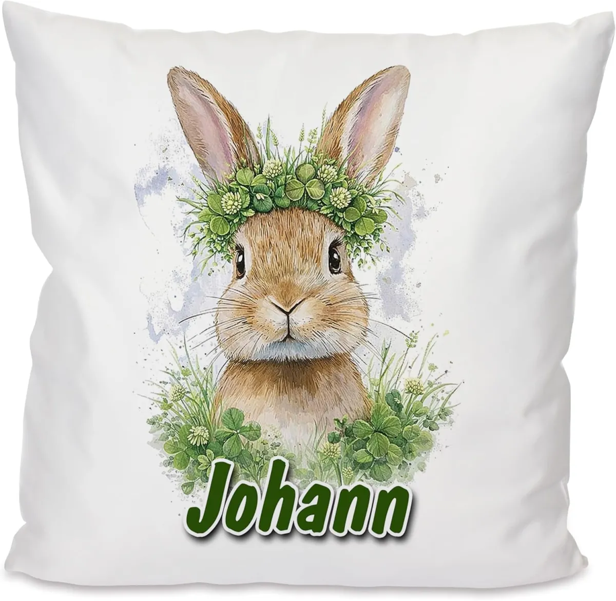 Namenskissen mit Hase – persönliches Geschenk für Kinder