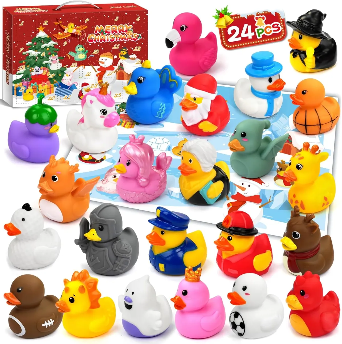Quietscheentchen-Adventskalender für Kleinkinder ab 1 Jahr