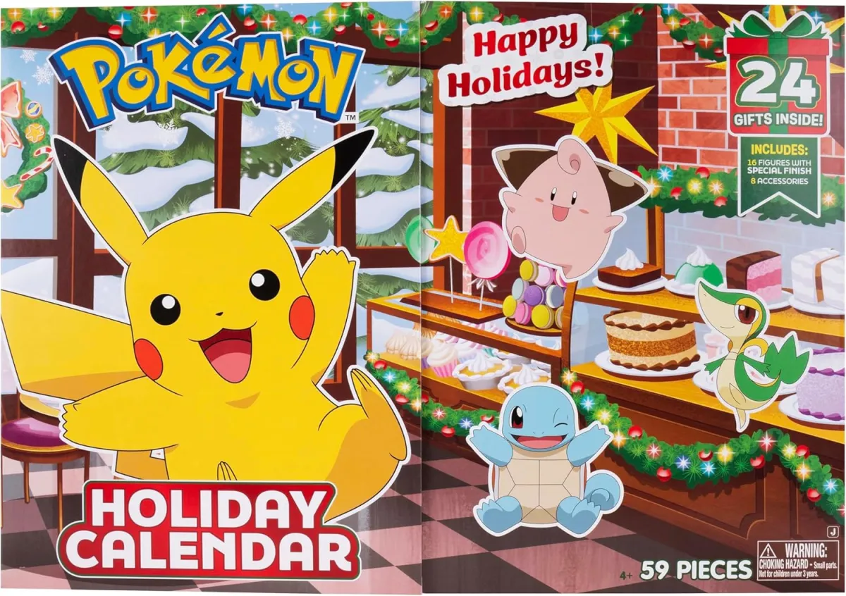 Pokémon-Adventskalender mit Figuren für Kinder