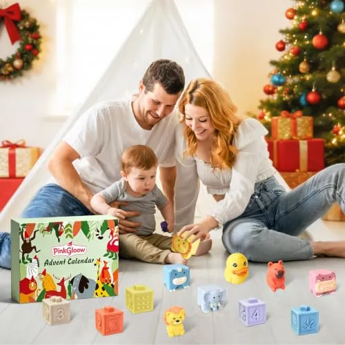 Baby-Adventskalender mit Stapelbausteinen ab 3 Monaten – Bild 3