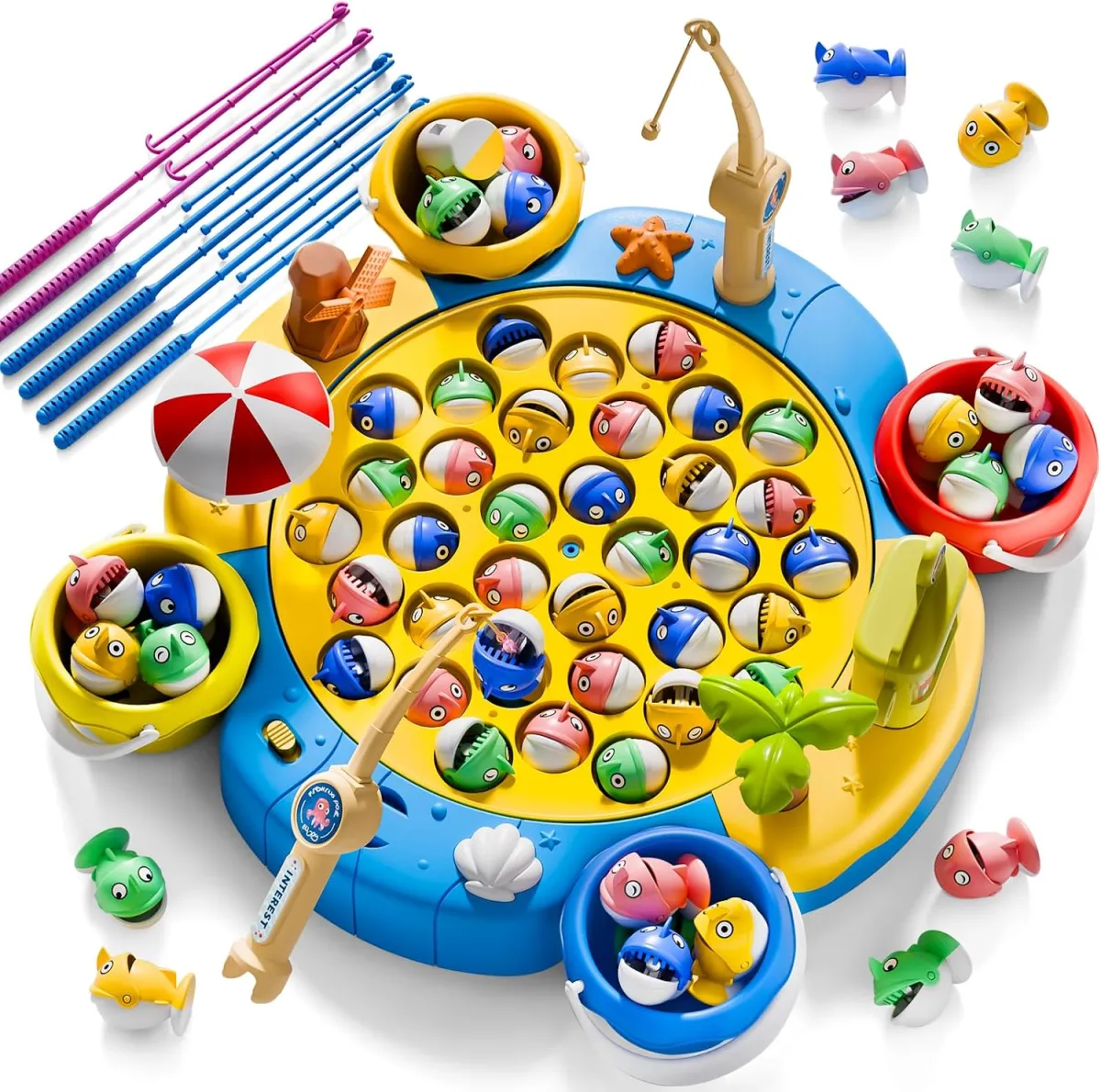 Magnetisches Angelspiel für Kinder ab 3 – Spiel für bis zu 8
