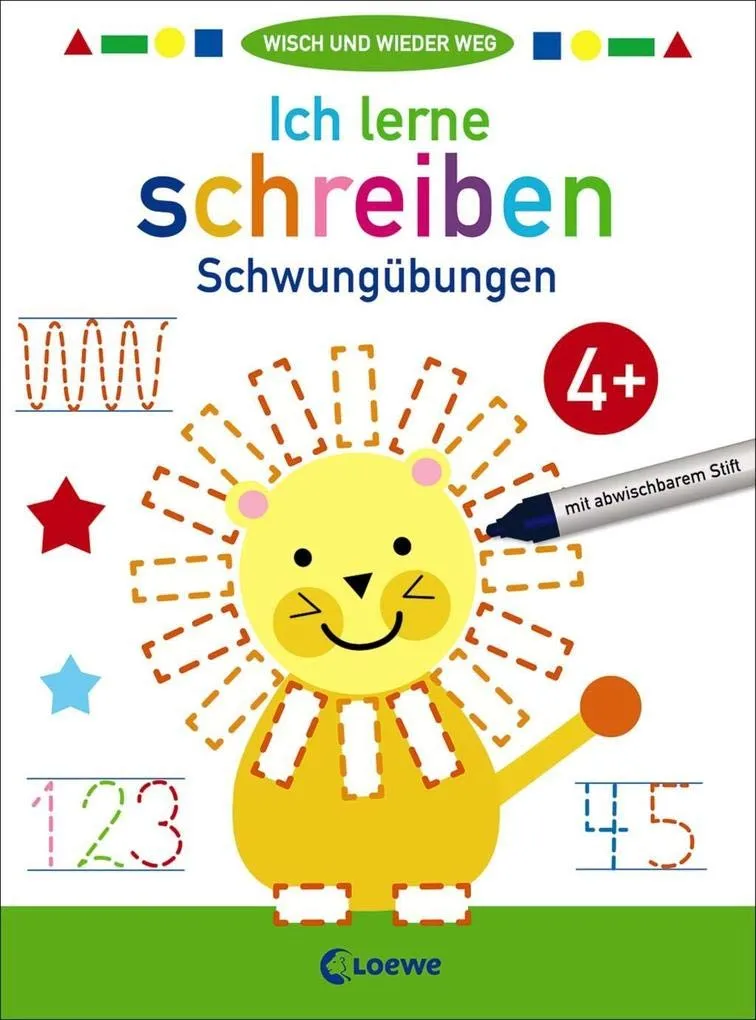 Schwungübungen zum Abwischen – Lernheft für Vorschulkinder