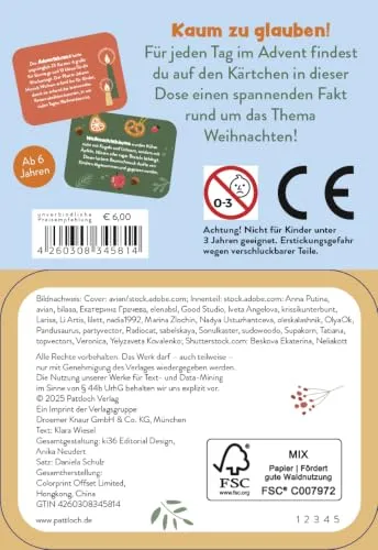 Wissens-Adventskalender für Kinder ab 6 in der Metalldose – Bild 3