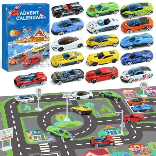 Auto-Adventskalender für Kinder – Rennwagen zum Sammeln – Bild 2