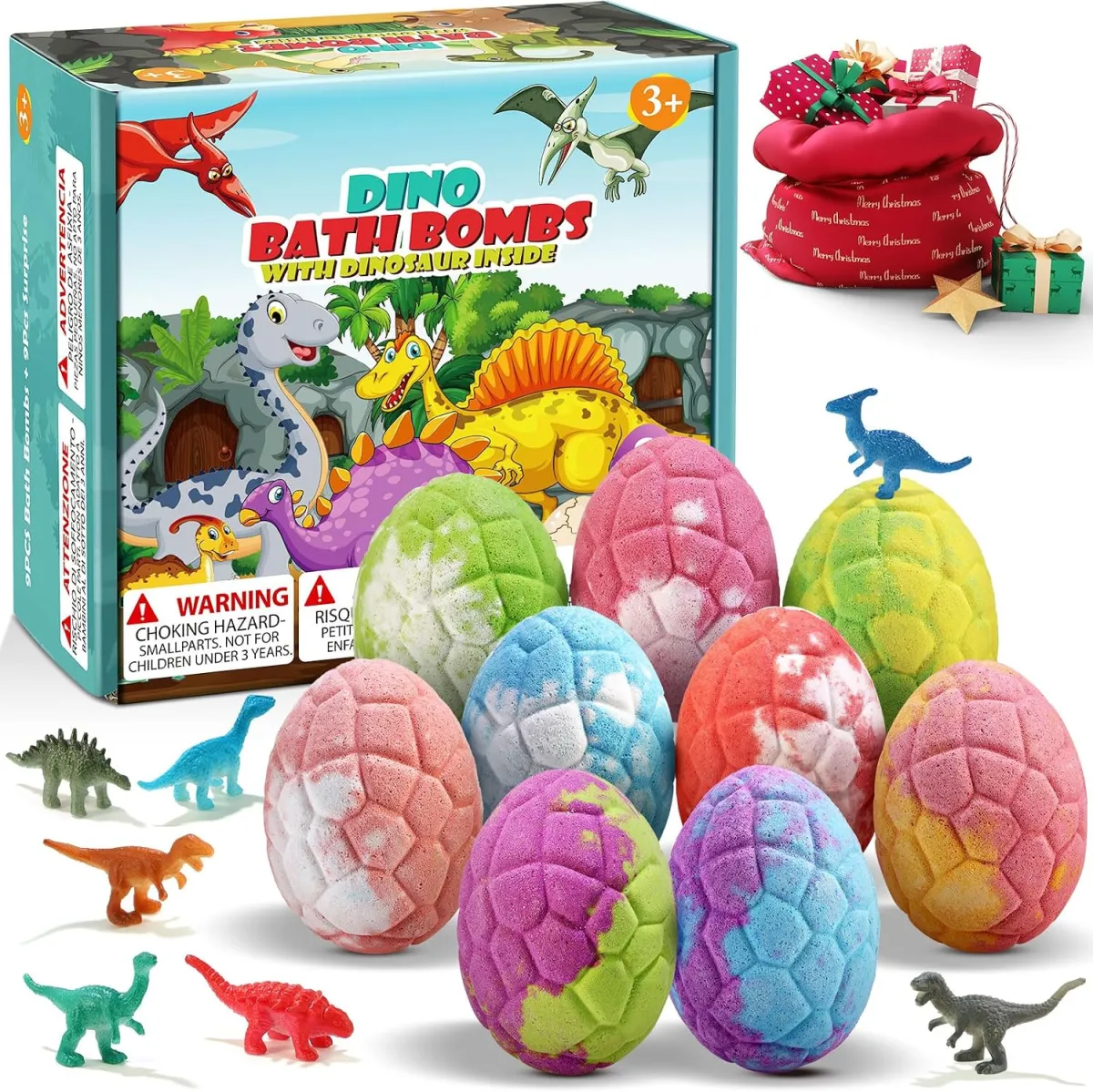 Dino-Badebomben mit Überraschung für Kinder