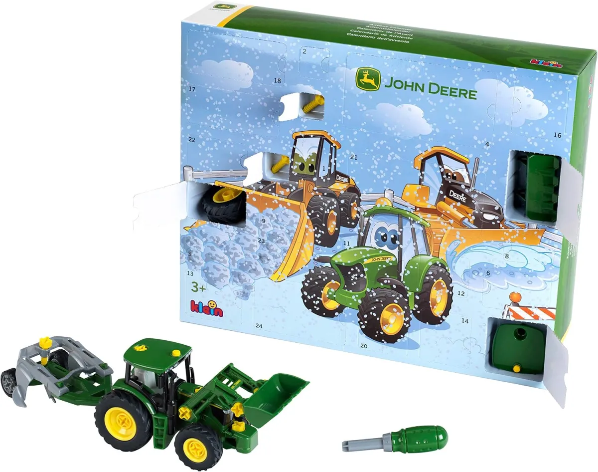 John Deere Traktor-Adventskalender zum Bauen ab 3 Jahren