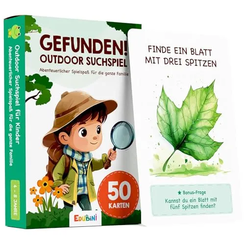Outdoor-Suchspiel mit 50 Karten für Kinder ab 4 Jahren – Bild 2