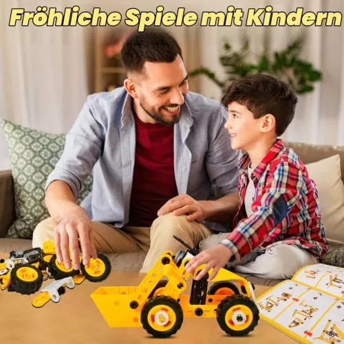 MINT-Bauset mit Baufahrzeugen für Kinder ab 3 Jahren – Bild 3