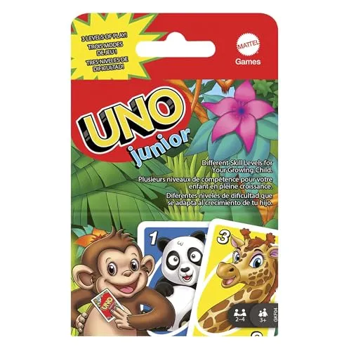 UNO Junior mit Zootieren – Kartenspiel für Kinder ab 3 – Bild 2